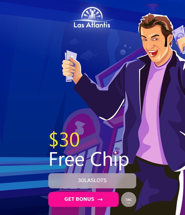 Las Atlantis Casino $30 Free No Deposit Bonus Codes