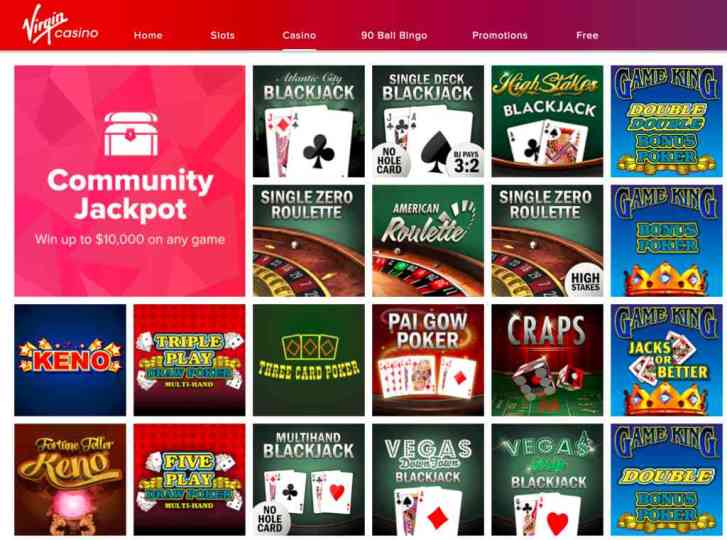 Virgin Casino NJ Community Jackpot